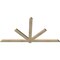 Ekena Millwork Kennewick Rough Sawn Timber Gable Bracket, Douglas Fir, 84"W x 45"H x 2"D x 4"F, 13/12 Pitch GBW084X45X0204KEN00RDF - alternate 2